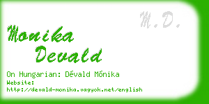 monika devald business card