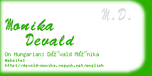 monika devald business card